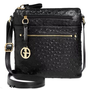 Giani Bernini Faux Ostrich Leather Crossbody